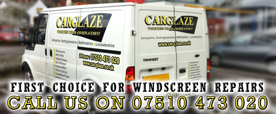 CarGlaze, your first choice for windscreen repair, chipped windscreen repair, mobile windscreen repair and insurance approved windscreen repair throughout Derby, Nottingham, Burton On Trent, Mansfield, Uttoxeter, Lichfield, Tamworth, Matlock, Ashbourne, Loughborough, Chesterfield, Ashby De La Zouch, Heanor and Ripley.